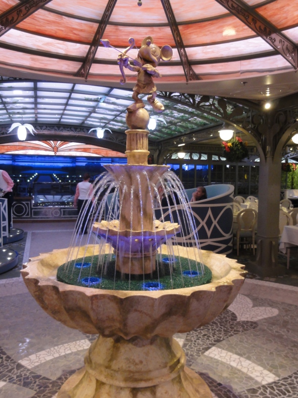 Fountain in the Enchanted Garden Disney Dream and Fantasy